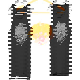 Vintage Pumpkin Fall Spice Vines Season Apparel Autumn Fall Tank Top - Monsterry