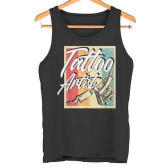 Vintage Retro Tattoo Artist Tattoo Artist Tattoo Tank Top - Seseable