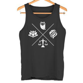 Virtudes Estoicas Sabiduría Temperancia Justicia Coraje Estoicismo Camiseta sin mangas - Regaloses