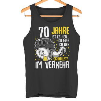 Vor 70 Jahren Der Fastest In Traffic 70Th Birthday Man Tank Top - Geschenkecke