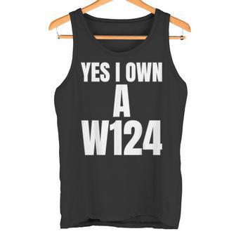 W124 Classic Deutsche Auto´S W124 Silhoutte W124 Karren S Tank Top - Geschenkecke