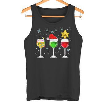 Weihnachten Prosecco Wein Lustiges Sekt Weinglas Geschenk Tank Top - Geschenkecke