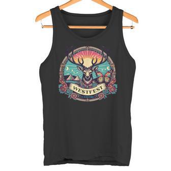 Westfest Retro Stag Tank Top - Seseable