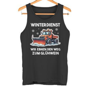 Winterdienst Schneepflugfahrer Humor Schneepflug Tank Top - Geschenkecke