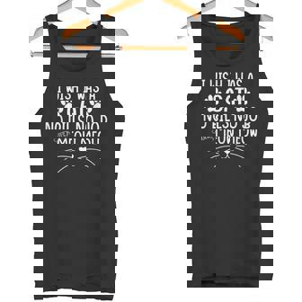 I Wish I Was A Cat No Bills No Job Just Meow Meow Cat Lover Tank Top - Monsterry