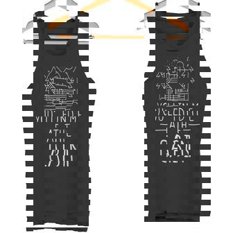 You'Ll Find Me At The Cabin For a Log Cabin Camper Tank Top - Monsterry