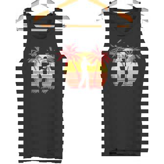 Zombie Homme Marche Été Coucher Soleil Années 80 Paume Débardeur e - Cadeauxyz