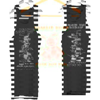 Zombie Punk Cute But Evil Vampire Bunny Tank Top - Monsterry