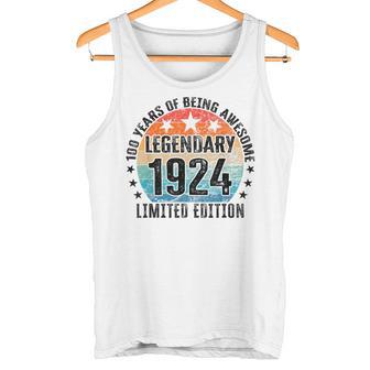 100 Geburtstag Limited Edition Best Of 1924 Tank Top - Seseable