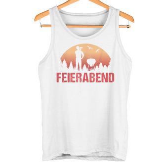 After Arbeit Faul Sein Fun Evening Brown Tank Top - Geschenkecke