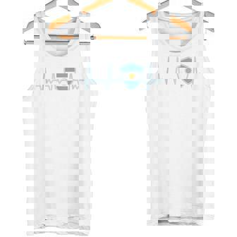 Argentina 2024 Bandera Argentina Heartbeat Bandera Proud Sin Mangas Camiseta sin mangas - Regaloses