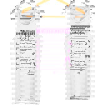 Bachelorette Party & Hen Night Checklist Brides Dares Game Tank Top - Monsterry