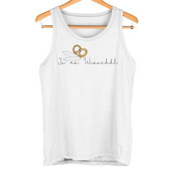 Bavarian Wiaschdl Wurst Egal Weißwurst Pretzel Pretzel Tank Top - Geschenkecke