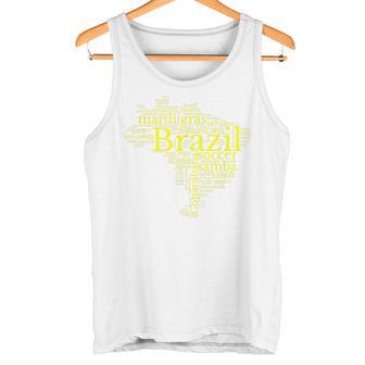 Brazil Map Football Copacabana Brazilian Tank Top - Geschenkecke