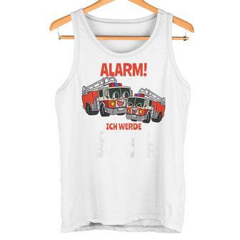 Children's Alarm Ich Werde Große Bruder Feuerwehr I'm A Big Brother Tank Top - Geschenkecke