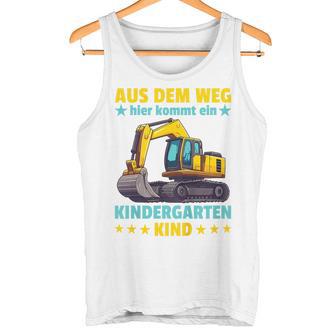 Children's Aus Dem Weg Hier Kommt Ein Kindergartenkind Digger Tank Top - Geschenkecke