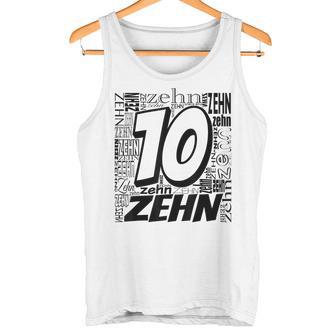 Children's Birthday Ich Bin 10 Zahlwort Zehn Tank Top - Geschenkecke