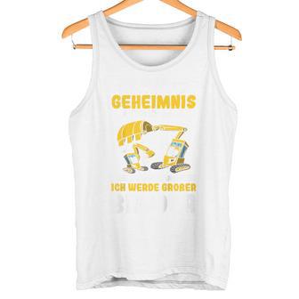 Children's Excavator Ich Werde Großer Bruder Tank Top - Geschenkecke