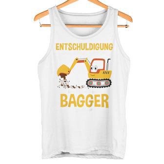 Children's Excuse Das Ich Zu Spät Bin Digger Driver Boy Digger 80 Tank Top - Seseable