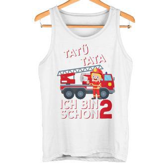 Children's Ich Bin 2 Feuerwehrmann Tatü Tata Feuerwehr Tank Top - Geschenkecke