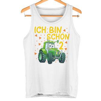 Children's Ich Bin 2 Jahre Traktor Trekker Tank Top - Geschenkecke