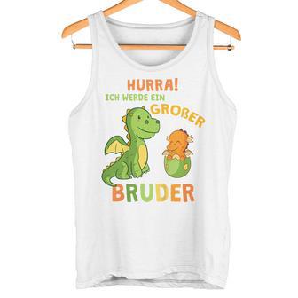 Children's Ich Werde Ein Großer Bruder Dinosaur Dino Bru Tank Top - Geschenkecke