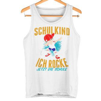 Children's Schulkind 2024 Boys I Rocke Jetzt Die Schule Football Tank Top - Geschenkecke