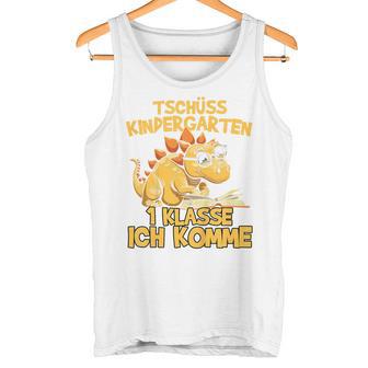 Children's Tschüss Kindergarten 1 Klasse Dino Dinosaur Tank Top - Geschenkecke