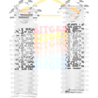 Ciudad De Sitges Estilo Retro Camiseta sin mangas - Regaloses