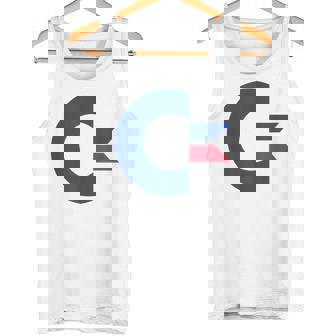 Commodore C64 Letra Mayúscula Azul Y Rojo Camiseta sin mangas - Regaloses