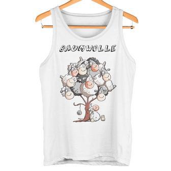 Cotton Sheep I Sheep Word Game I Knitting Wool Fun Tank Top - Geschenkecke