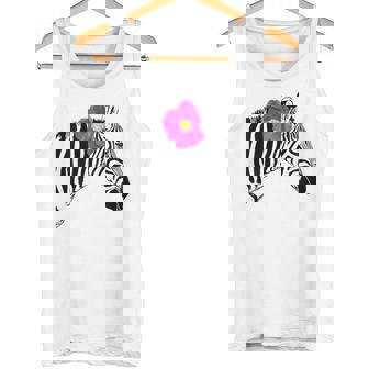 Disfraz De Caballo Cebra Con Flor Cebra Salvaje De Moda Para Camiseta sin mangas - Regaloses