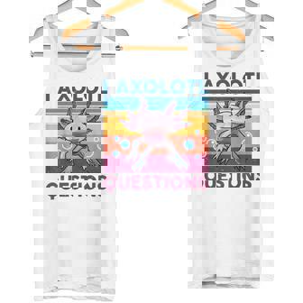 Divertida Pregunta Sobre Axolotl Retrointage Amantes De Axolotl Para Niños Camiseta sin mangas - Regaloses