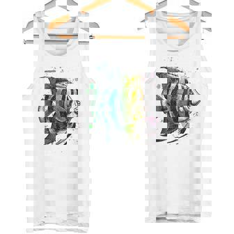 Donna Pesce 00S Colorato Grunge Skater Distressed Pesce Con Collo A Canotta - Novitaregali