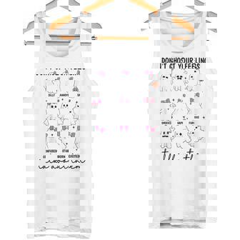 Don't Ghost Your Feelings Talk About Them Ghost Halloween Tank Top - Monsterry