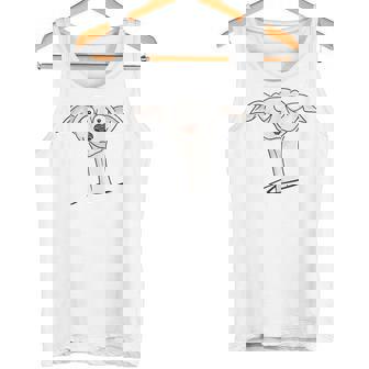 Dulce Perro El Divertido Galgo De Los Dibujos Animados Camiseta sin mangas - Regaloses