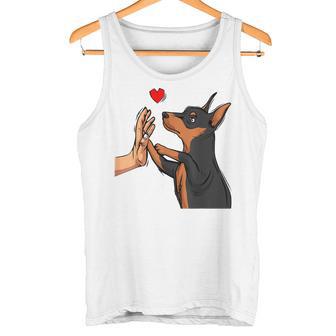 Dwarf Pinscher Liebe Miniature Pinscher Dog Holder Tank Top - Geschenkecke