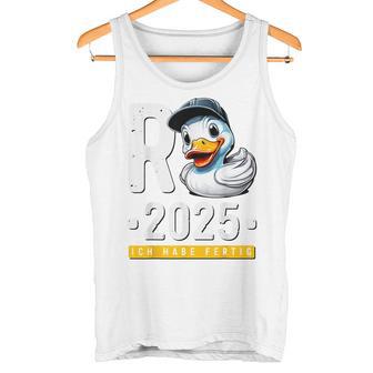 Endlich Rente Ente Ich Habe Fertig Rente 2025 Red Tank Top - Geschenkecke