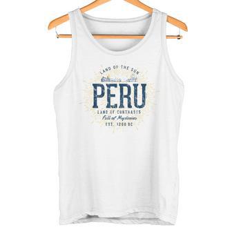 Estilo Retrointage Perú Camiseta sin mangas - Regaloses