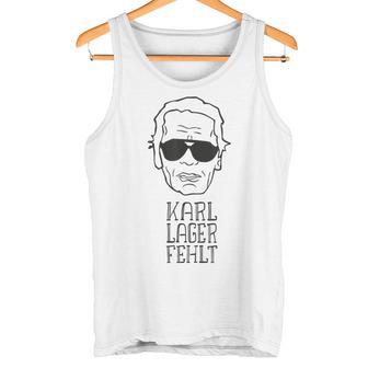 Karl Lager Fehlt Modezar Fashion er Rip Tank Top - Geschenkecke