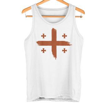 Georgian Flag Georgia Tank Top - Seseable