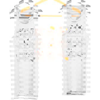 Ghostly Gathering Cute Cartoon Ghosts Halloween Tank Top - Monsterry