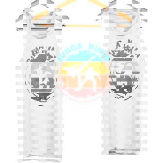 Ginga Ninja Brasileño Artes Marciales Hombres Retro Ginga Capoeira Manga Raglan Camiseta sin mangas - Regaloses