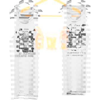 Gnope Not Before Coffee Cute Gnome Graphic Coffee Cup Beans Tank Top - Monsterry