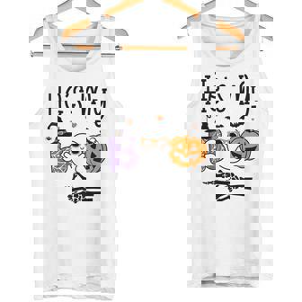 He's My Boo Cute Matching Halloween Pajama Couples Tank Top - Monsterry