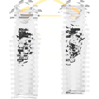 Horror Punk Zombie Mohawk Tank Top Tank Top - Monsterry