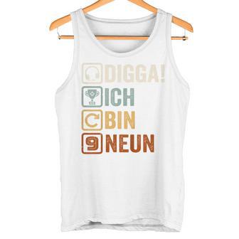 Ich Bin 9 Nine Jahre 9Th Birthday Boy Gamer Gamer Tank Top - Geschenkecke