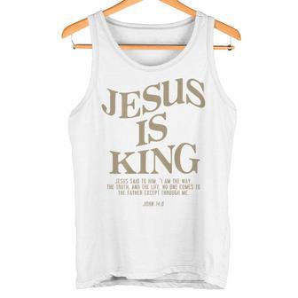 Jesus Is King Jesus John 14 Tank Top - Seseable