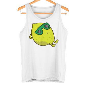 Lemon Summer Fruit Sunglasses On Lemon Tank Top - Geschenkecke