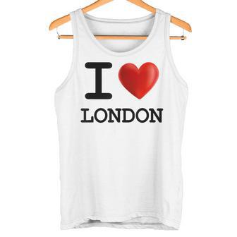 I Love London Souvenir Blue S Tank Top - Geschenkecke